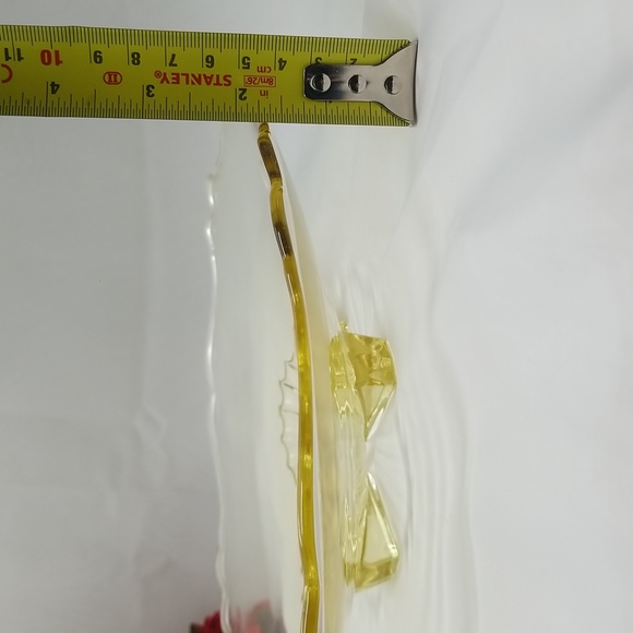 Lancaster Glass Depression Era Yellow Topaz Center Bowl - Picture 7 of 14